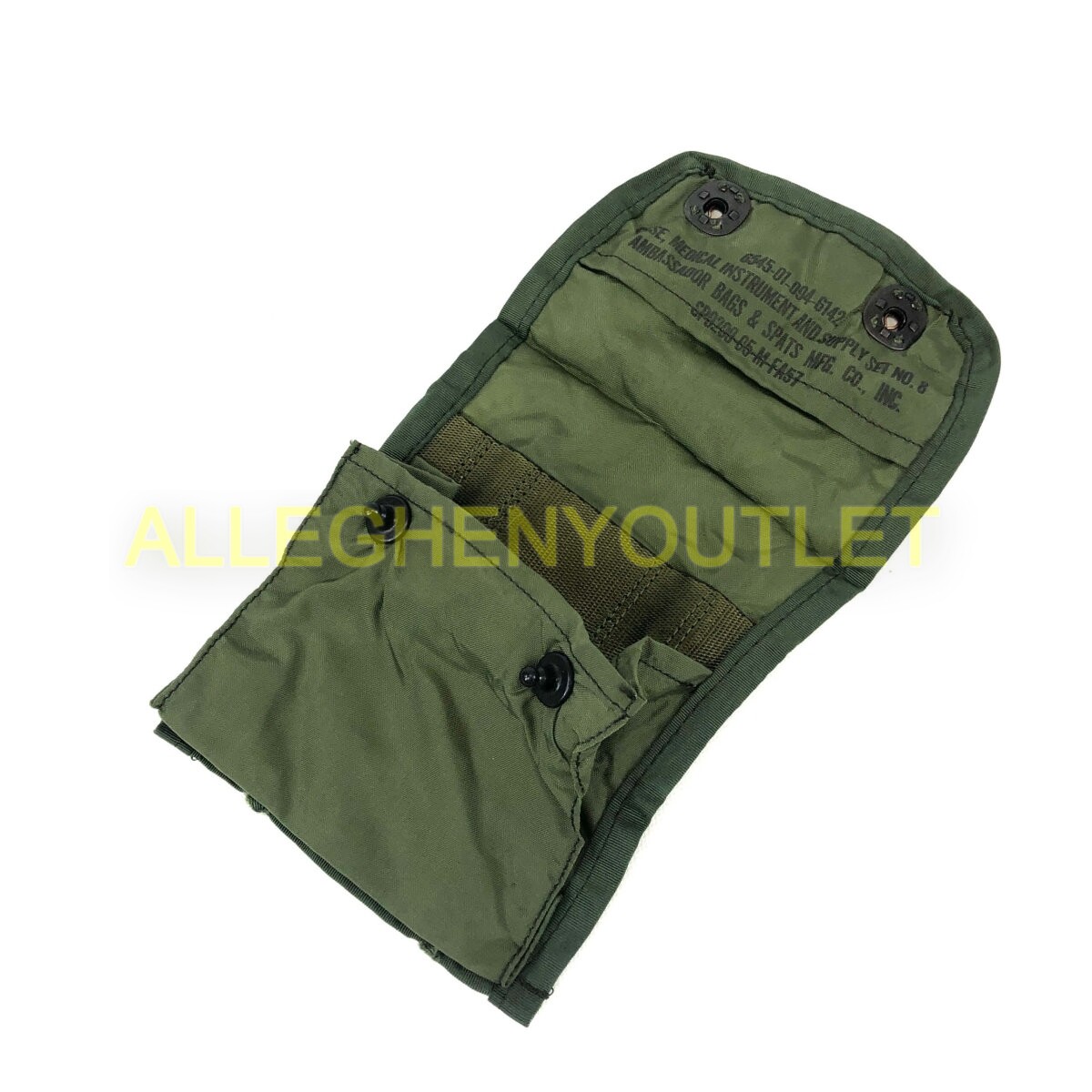 US Military LARGE First Aid Medic IFAK Pouch LC-2 w/ ALICE CLIPS, OD Green, NIB