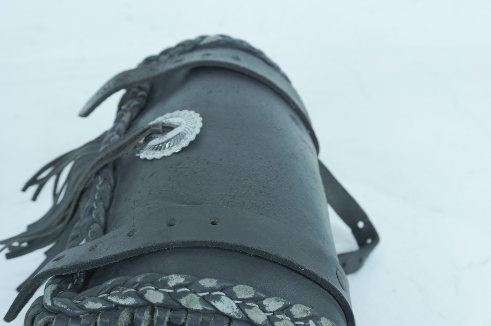 1986 Harley Sportster Limited Liberty OEM Front Onboard Tool Bag Leather Storage