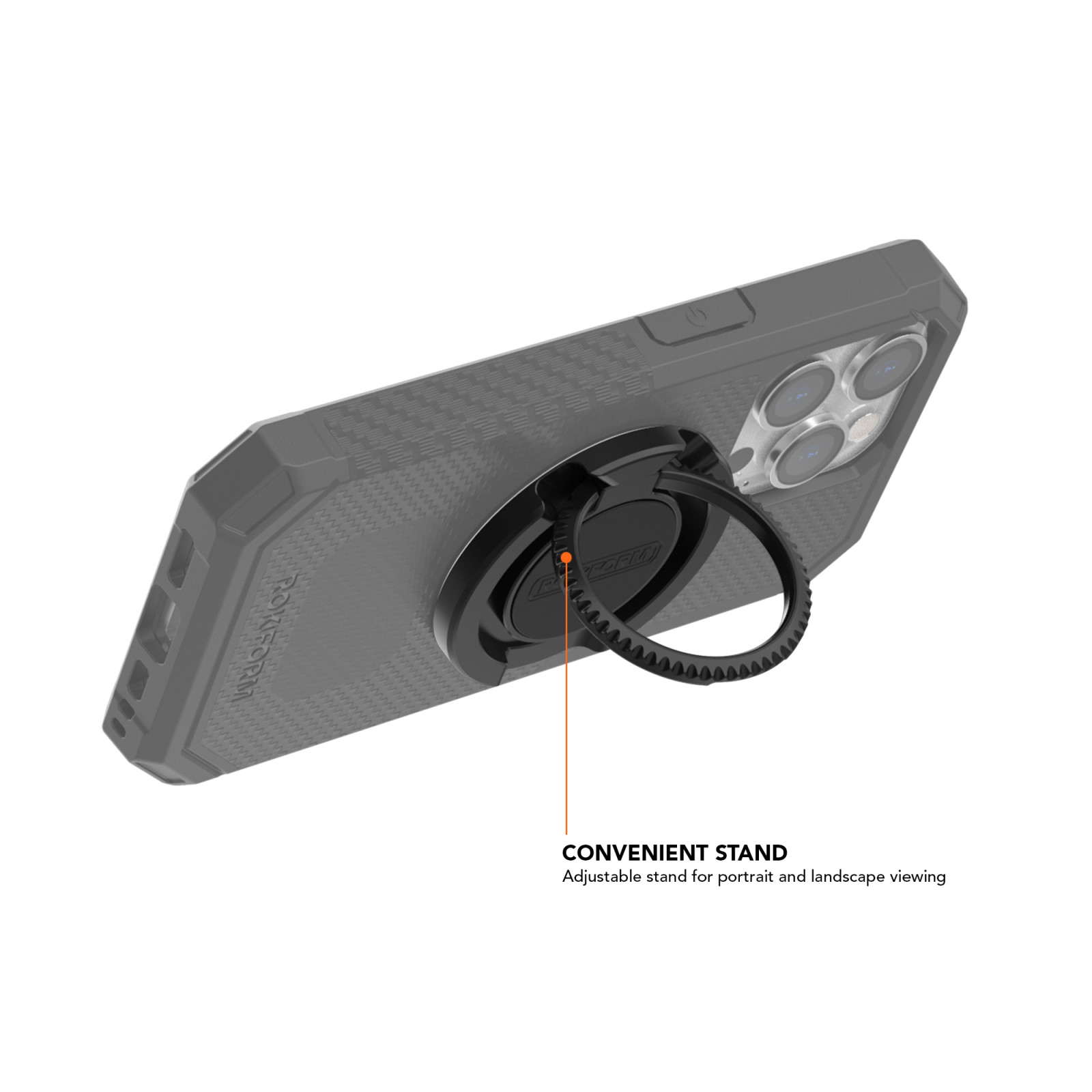 Rokform Triple MAGMAX Magnetic Sport Phone Ring Stand MagSafe Front Back Magnets