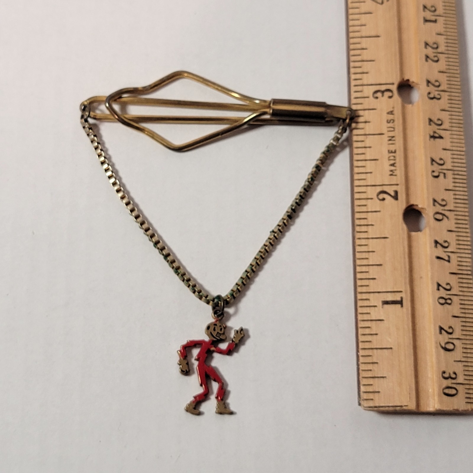 Rare HTF Vintage Reddy Kilowatt Tie Clip Electrician Reddy Kilowatt PA