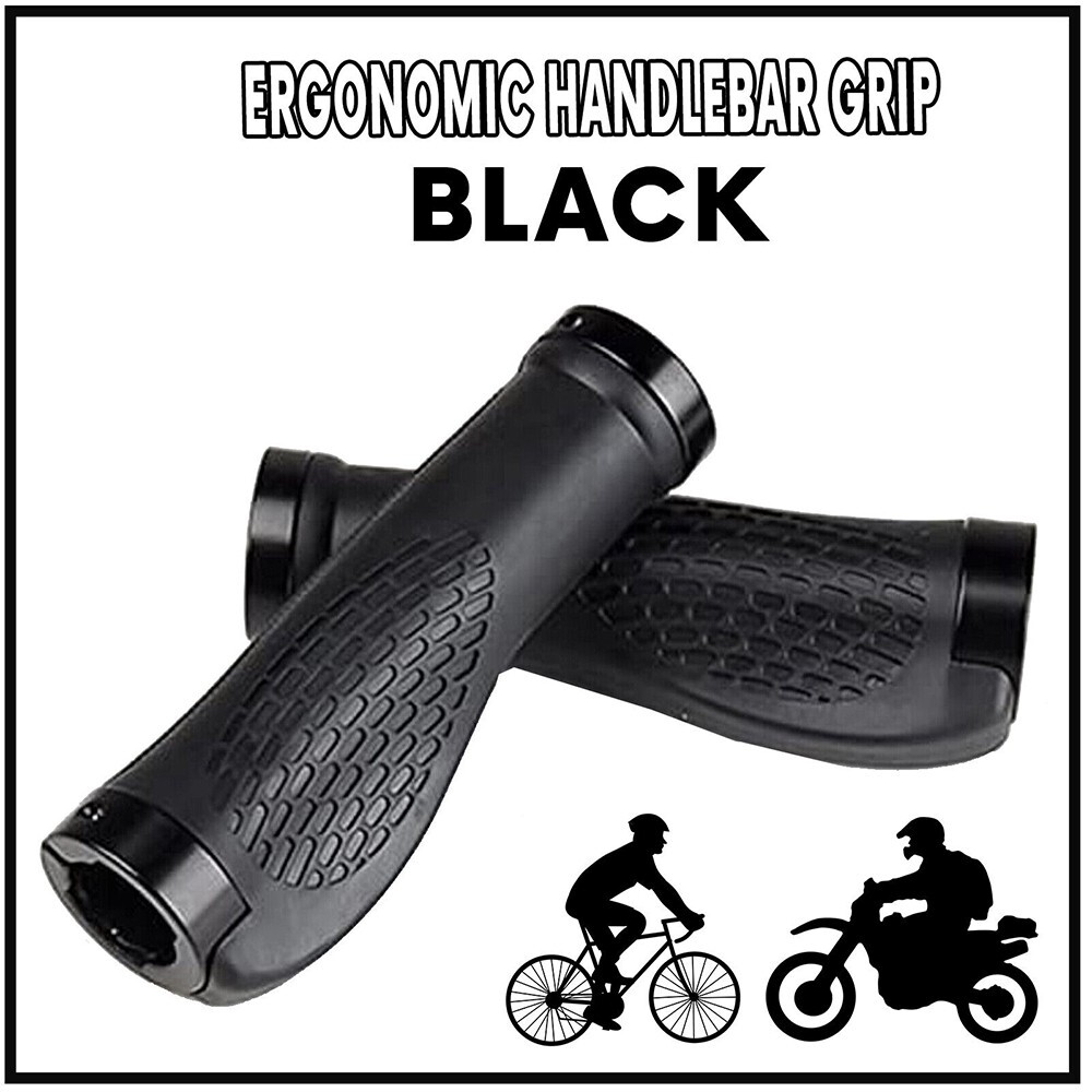 A Pair Handlebar Grips Ergonomic Bicycle Handle Grip ForE-Bike rubber Anti-slip