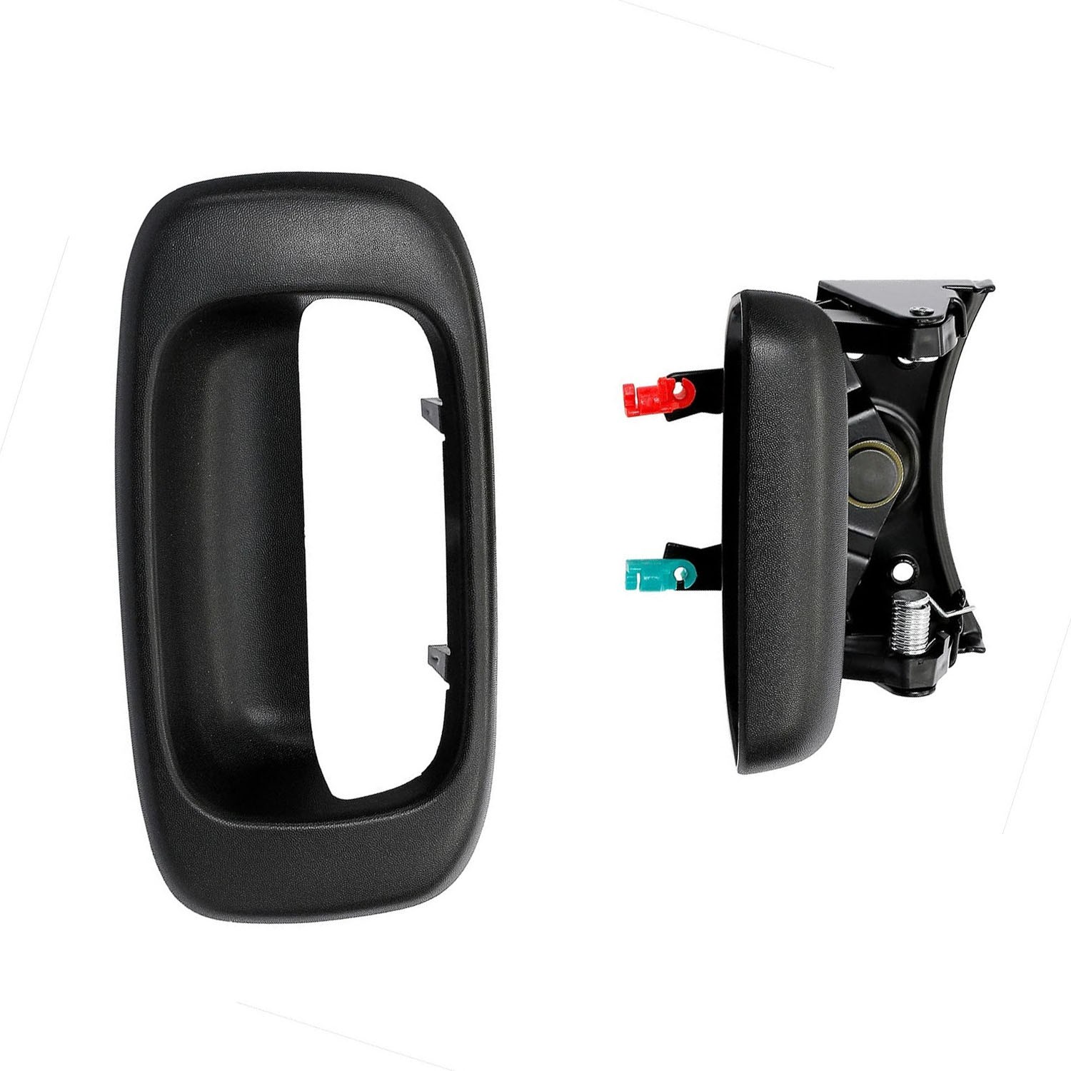 Tailgate Handle Latch & Bezel Trim with Rod Clip Fits Chevy Silverado GMC Sierra