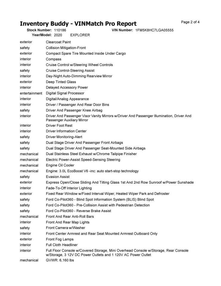 Camera/Projector Radar Unit Front Fits 20-23 EXPLORER 10307044