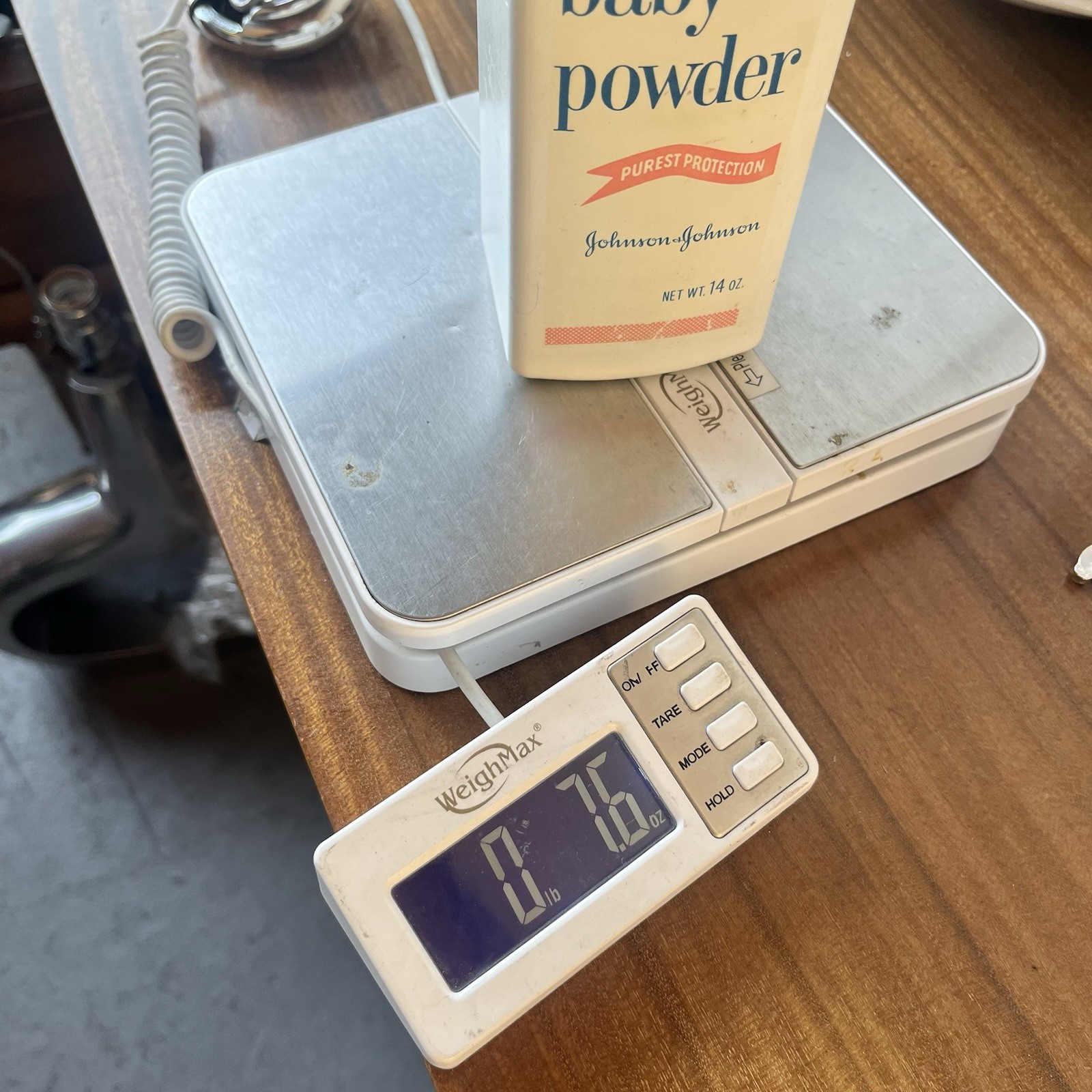 Vintage Johnson's Baby Powder Embossed Back Talc Square 14oz