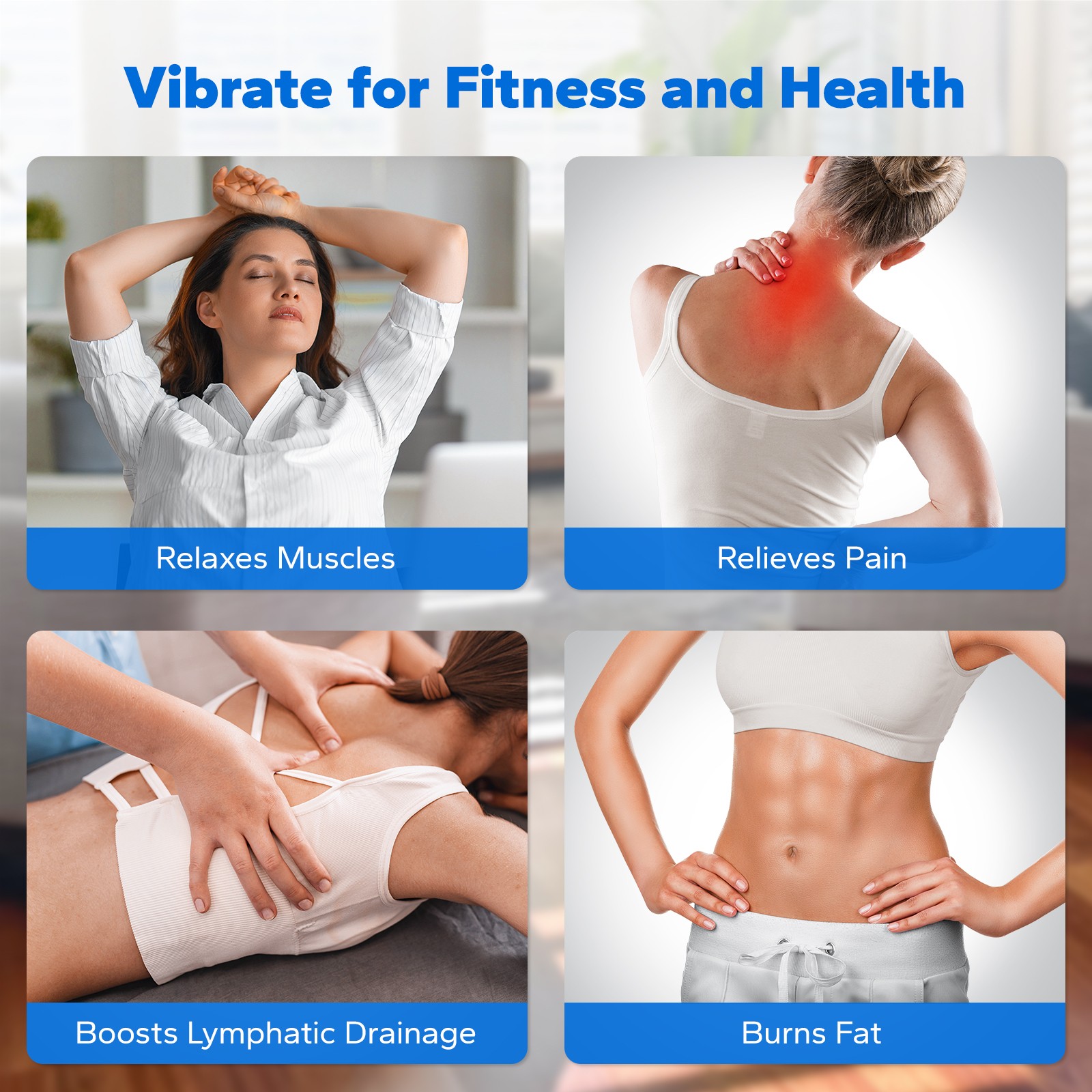 MERACH Slim Vibration Plate Quiet Compact Vibration Plateform Exercise Machine