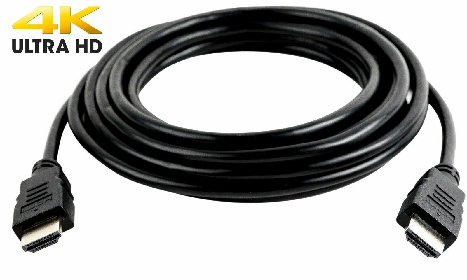 SatelliteSale Digital High-Speed 1.4 HDMI Cable PVC 2160p Black Cord (6 feet)