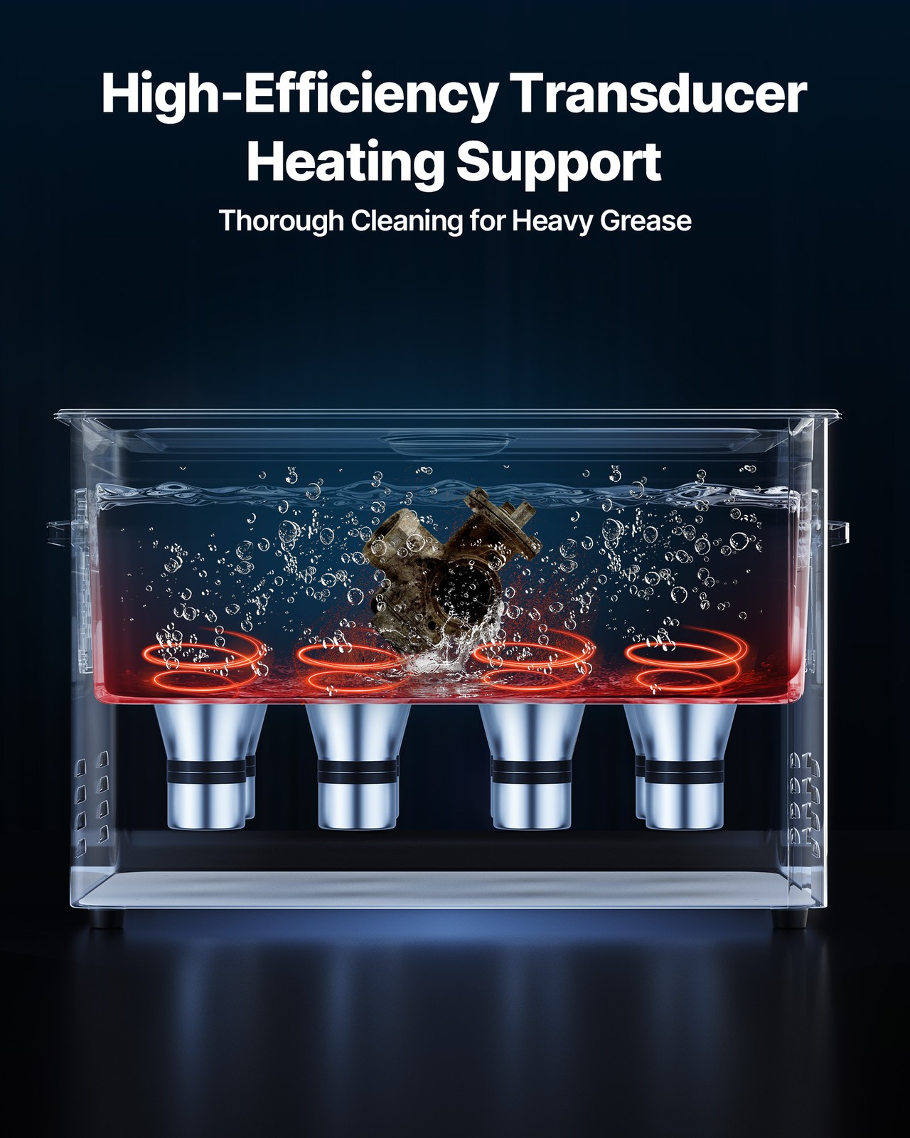 VEVOR 30L Ultrasonic Cleaner Machine with Cleaning Basket & Digital Display 480W