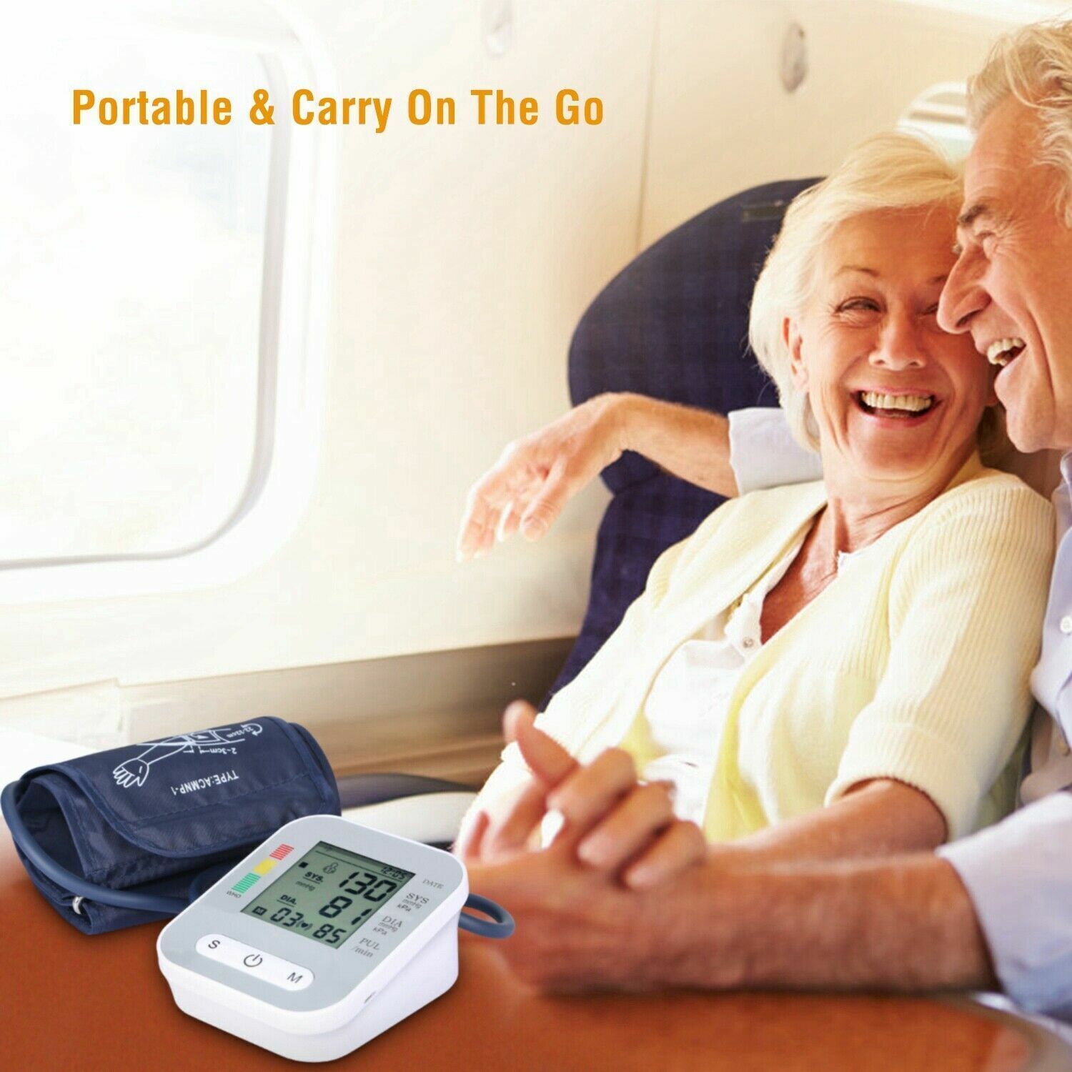 Blood Pressure Monitor Automatic Arm Digital BP Cuff Pulse Heart Rate Machine US