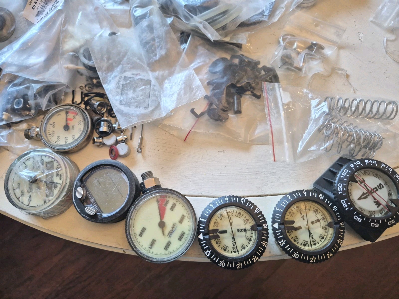 Huge Lot of Scuba Diving Equipment - Mares, Oceanic, Atomic, Apollo & More! Read