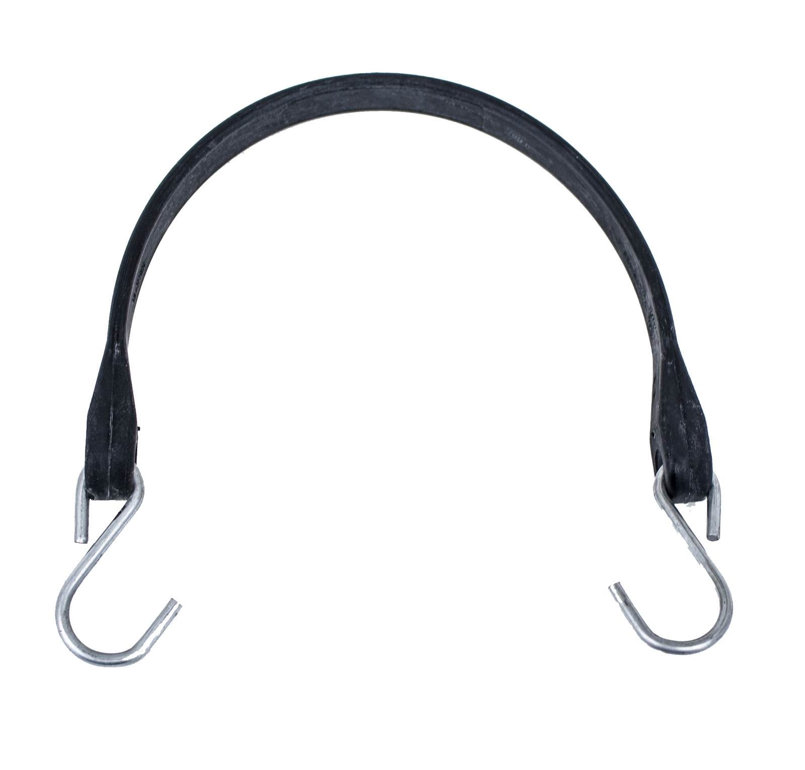 15" Natural Rubber Tarp Bungee Straps Crimped Hooks - 50 Pack