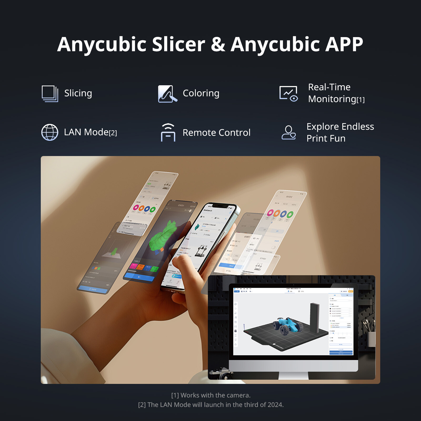 【Refurbished】ANYCUBIC Kobra 3 FDM 3D Printer 600mm/s High Speed without ACE Pro