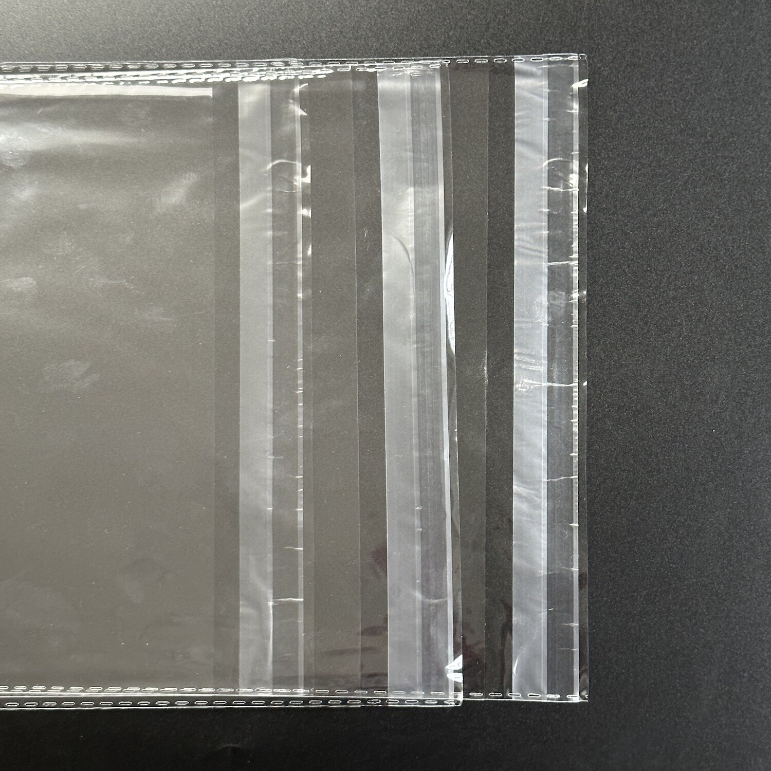 Clear Resealable Recloseable Self Seal Adhesive Cello Lip Tape Poly Plastic bags