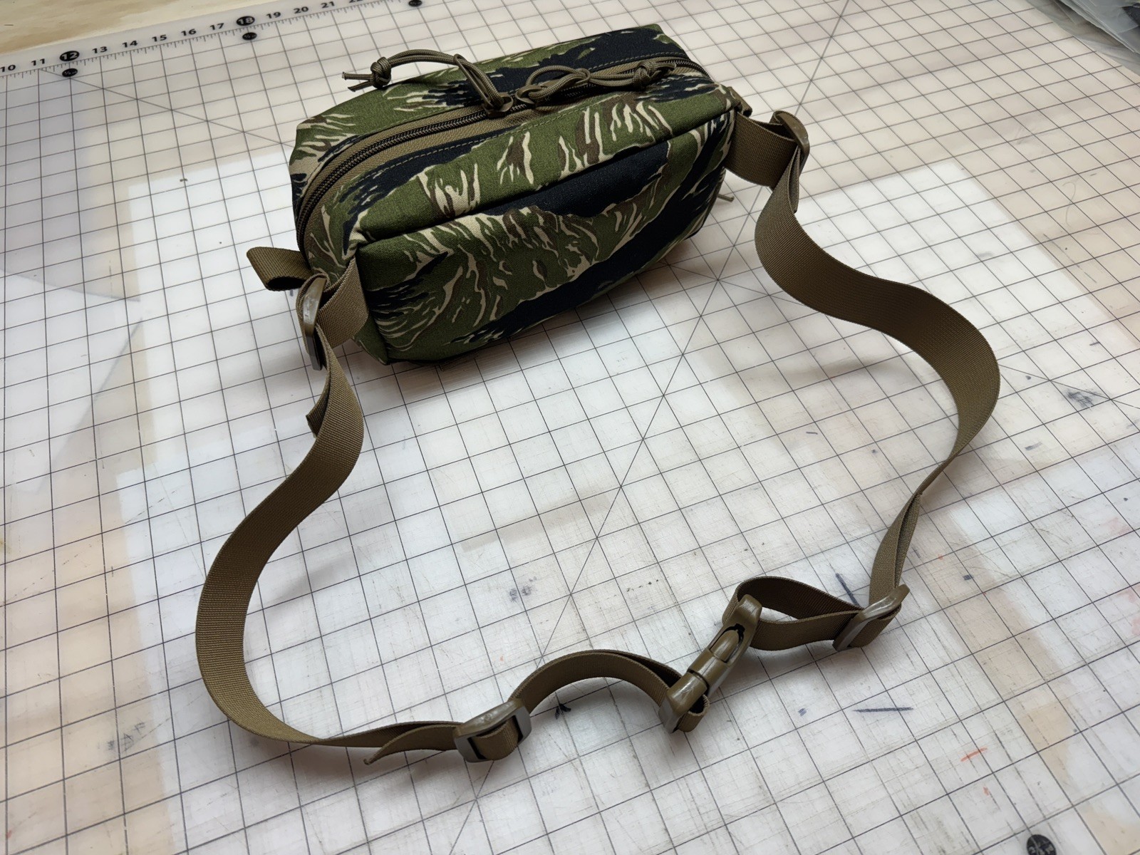 Eight Ball Gear Vietnam Tiger Stripe waist pouch / fanny pack / sling pack