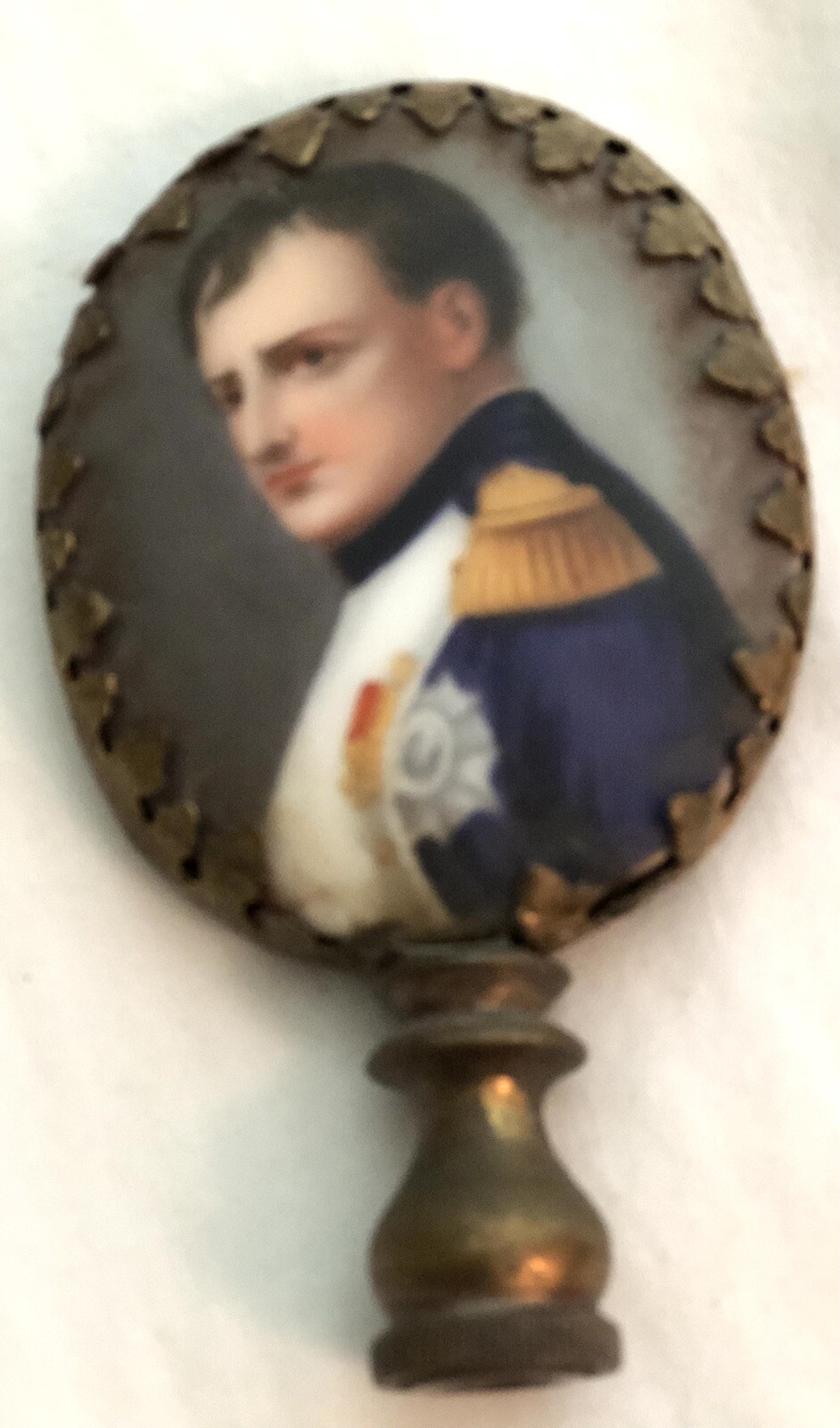 Porcelains Two Separate In Lamp Finial/Napoleon & Josephine Vintage