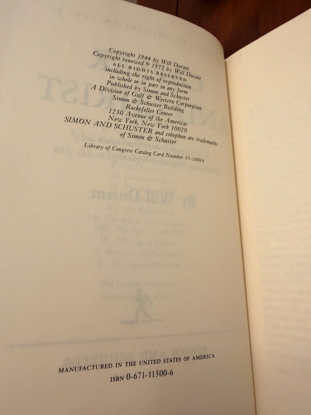 The Story of Civilization - 11 Volumes Complete Set HC/DJ Will & Ariel Durant