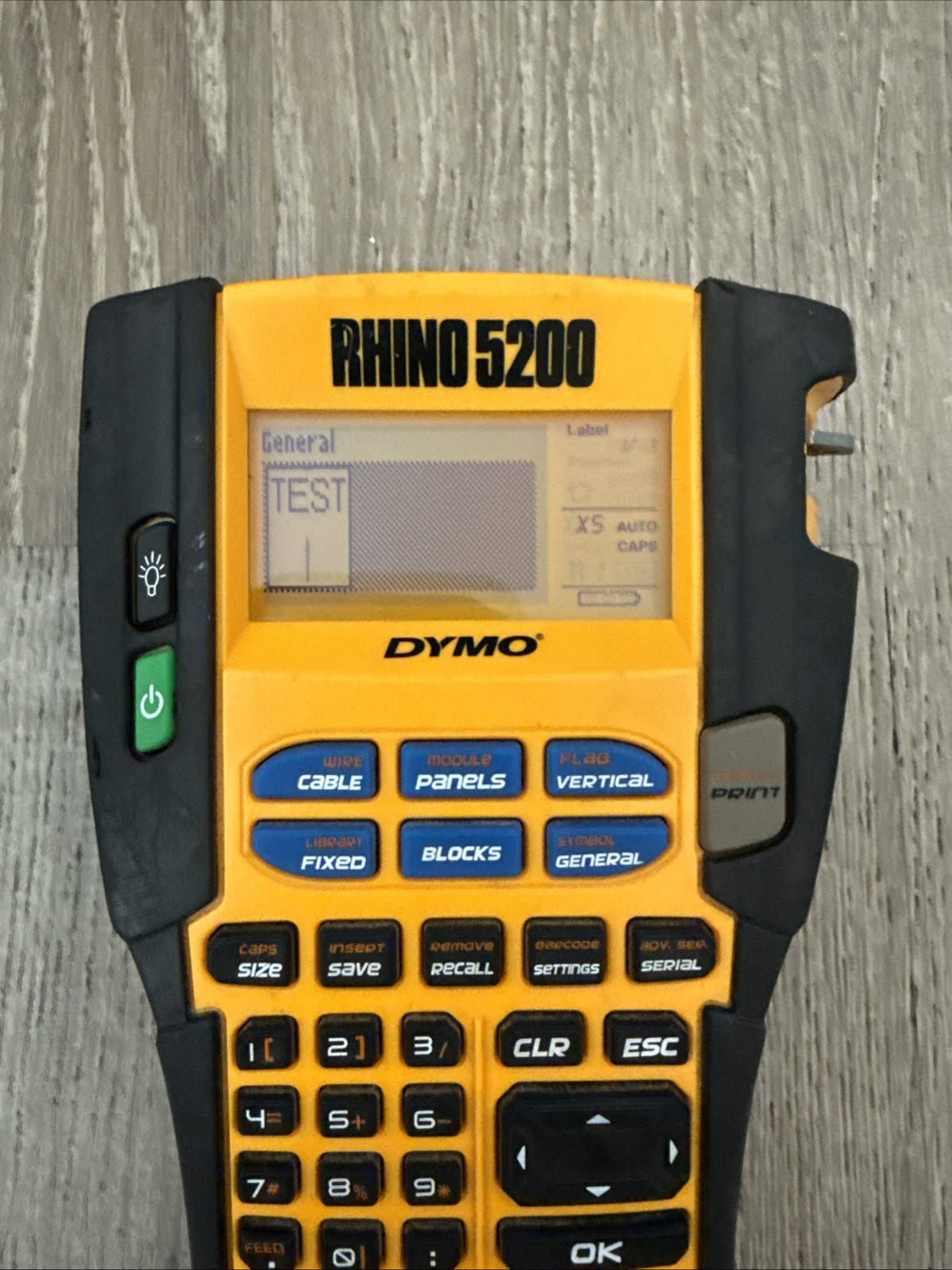 DYMO Rhino 5200 Industrial Label Maker - Black/Yellow