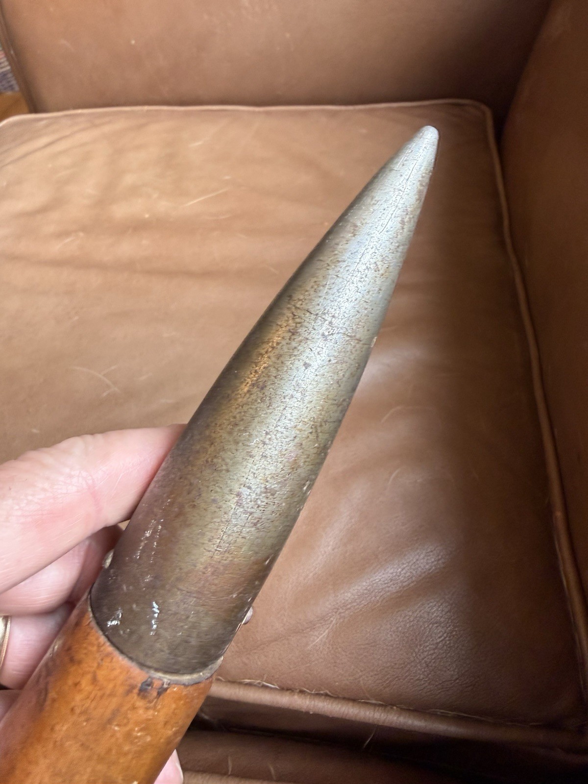 Antique Dibber/Dibbler, nice tool from the 1800s. worn hardwood handle