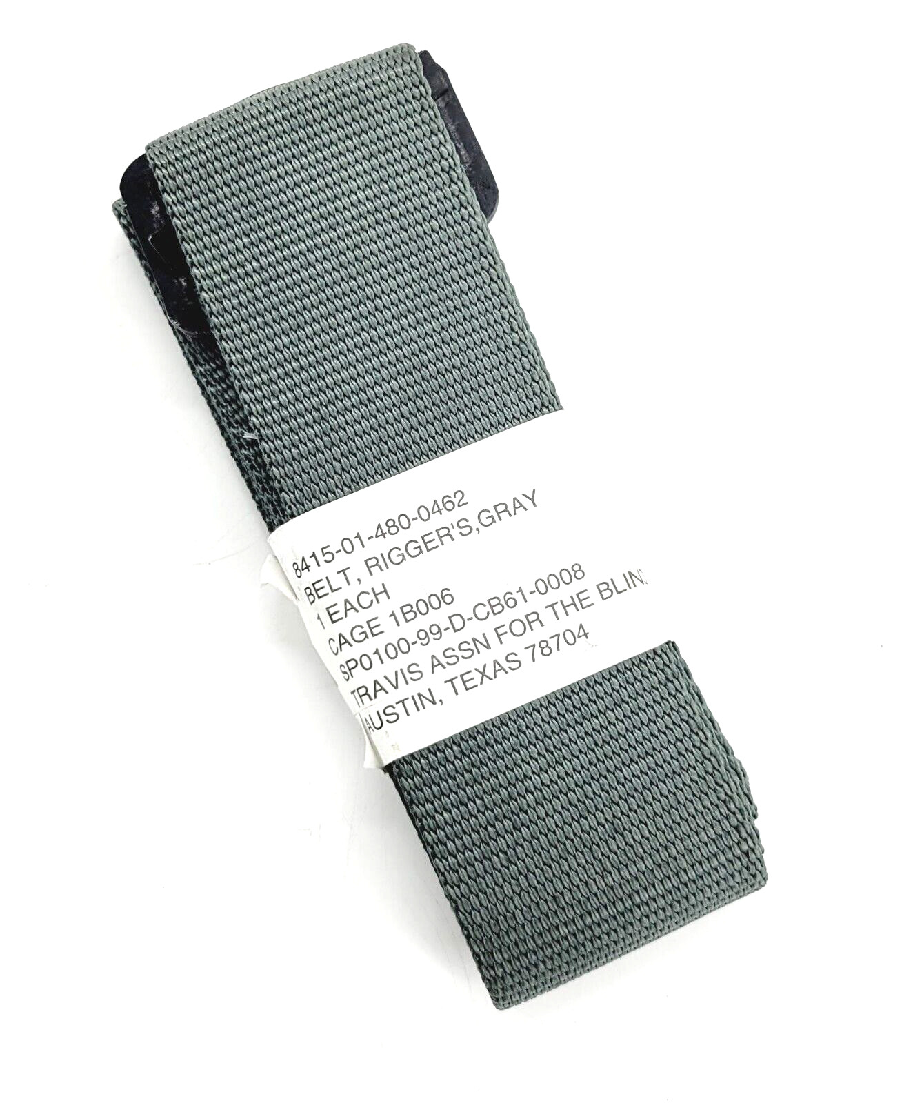 USGI Rigger's Belt 44" Gray 8415-01-480-0462 Cut to Size