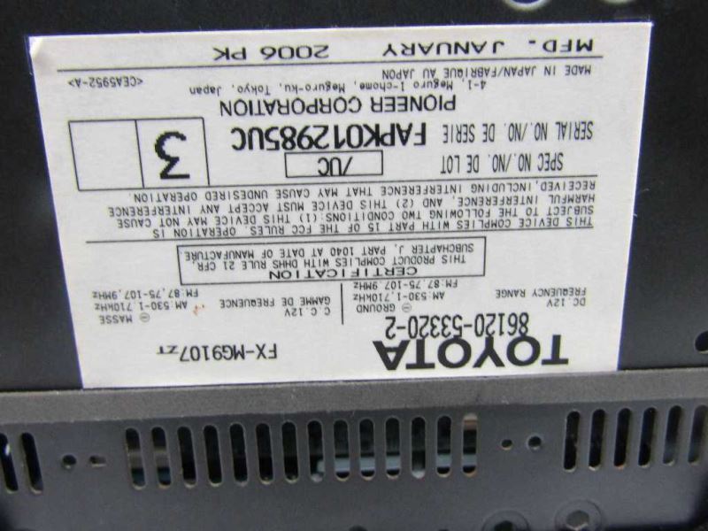 2006-2008 Lexus IS250 am fm radio cd player screen receiver OEM 86120-53320