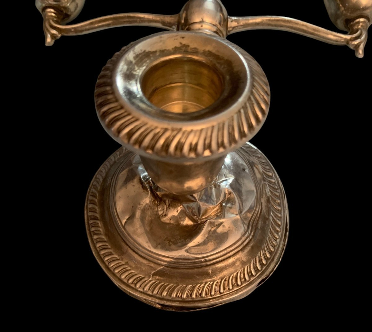 Sterling Silver Weighted "735" 3 Arm Candlestick Candelabra PAIR* HALLMARK