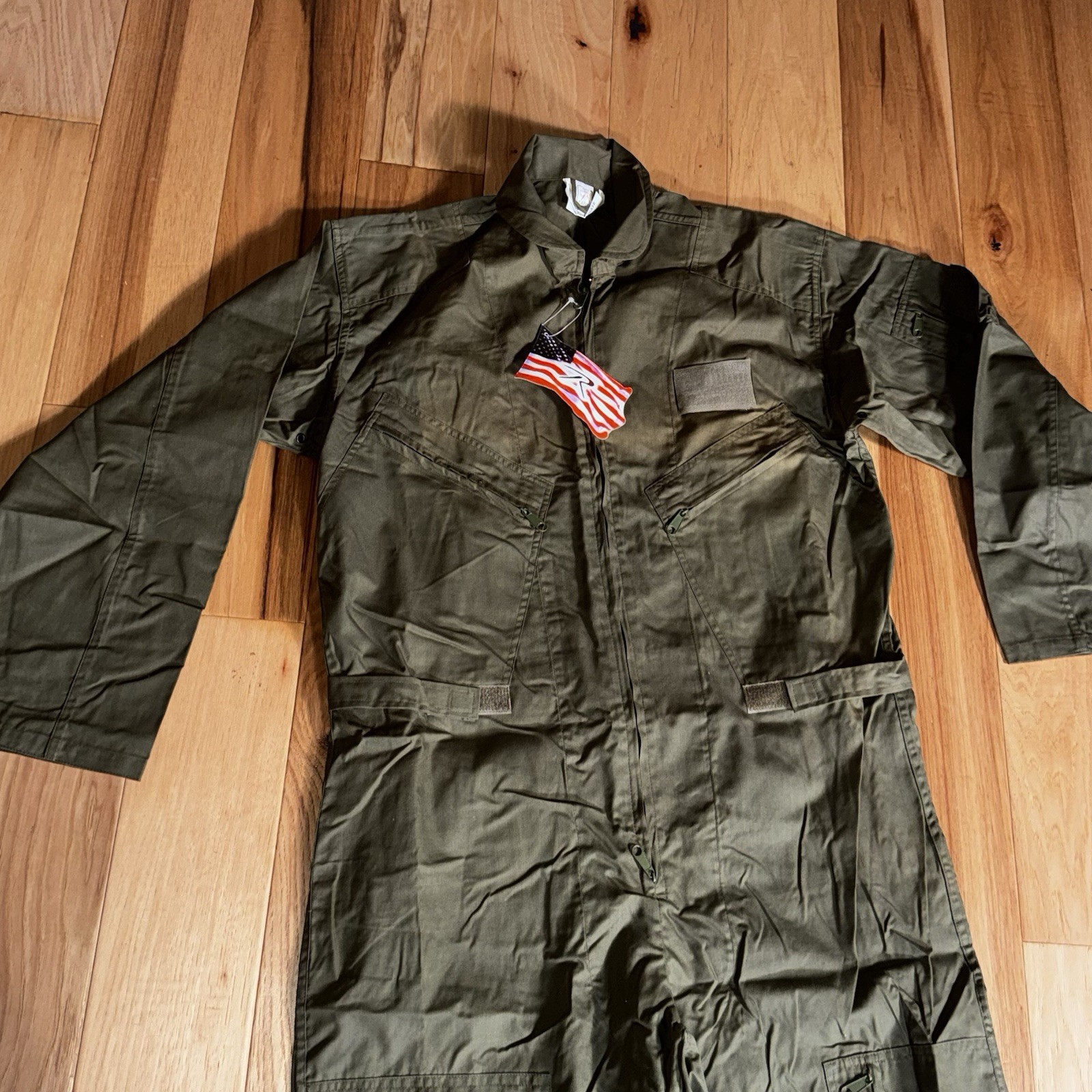 Rothco Flight Suit Small Olive Drab Military Style Coveralls Zip Front NEW