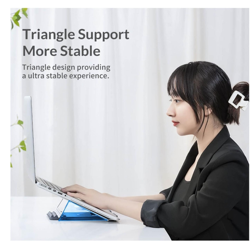 Laptop Stand Adjustable Computer Stand for Desk Ergonomic Aluminum Holder up 17"