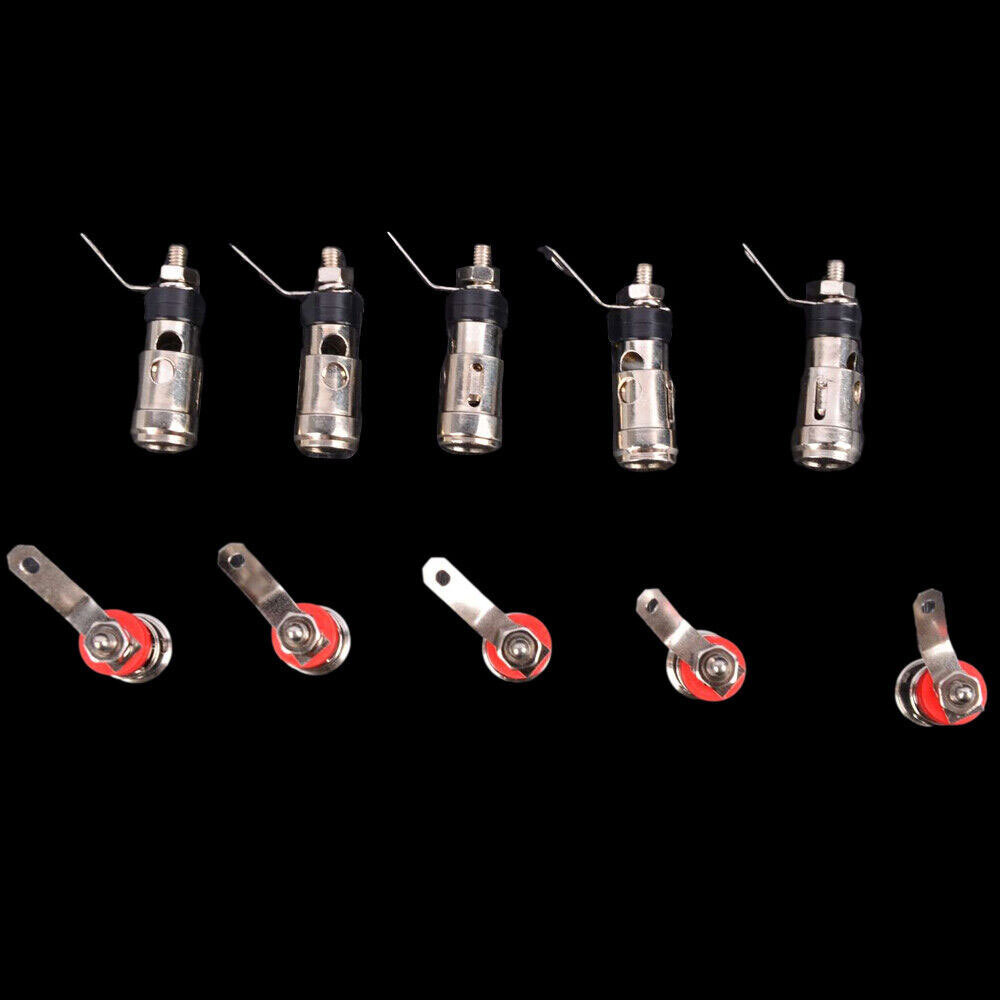 5PAIRS Speaker Audio AMP Terminal Binding Post Spring Loaded Type Nickel Plated