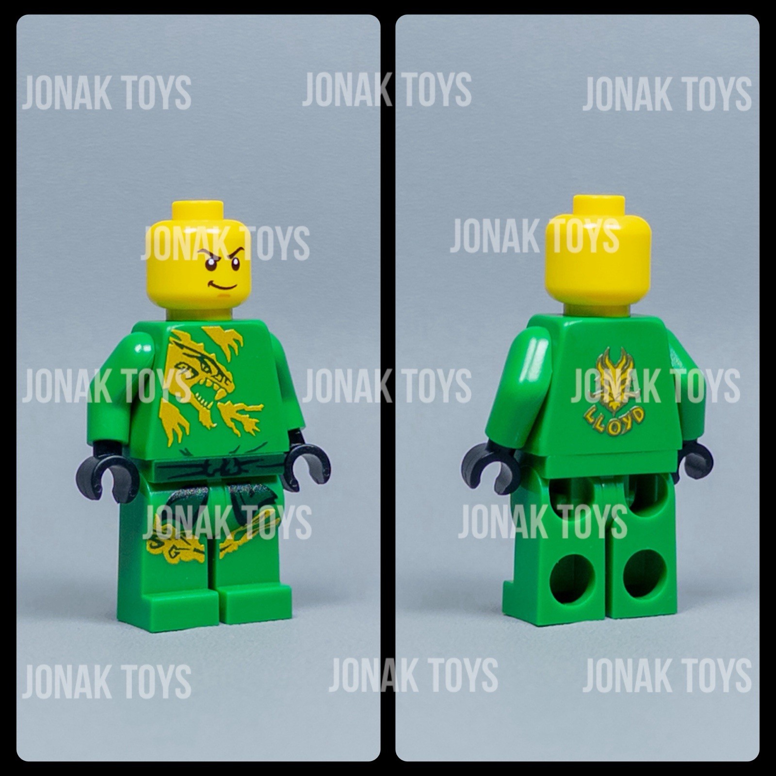 LEGO Ninjago Lloyd DX Custom Minifigure- Printed On LEGO! In-hand!