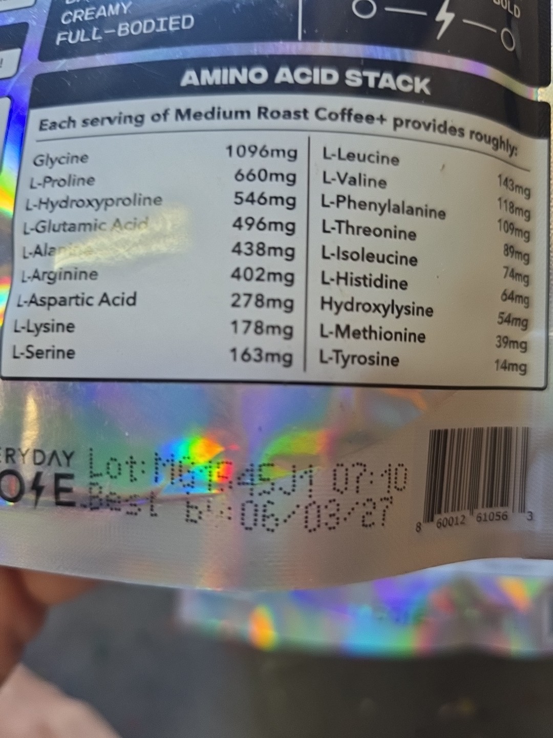 Everyday Dose 30srv Medium Roast Mushroom Coffee+ Exp 6/27 Collagen Nootropics