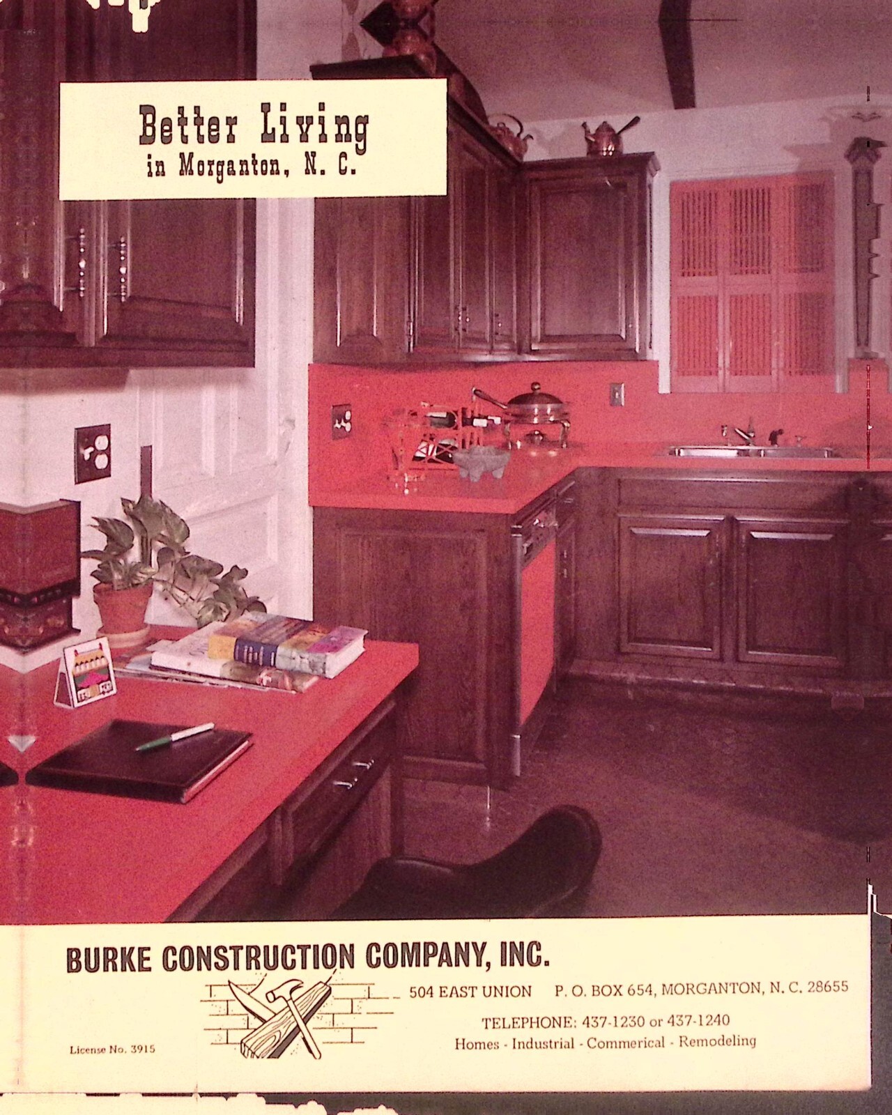 1972 BETTER LIVING IN MORGANTON NC BURKE CONSTRUCTION COOL HOME BOOK W124