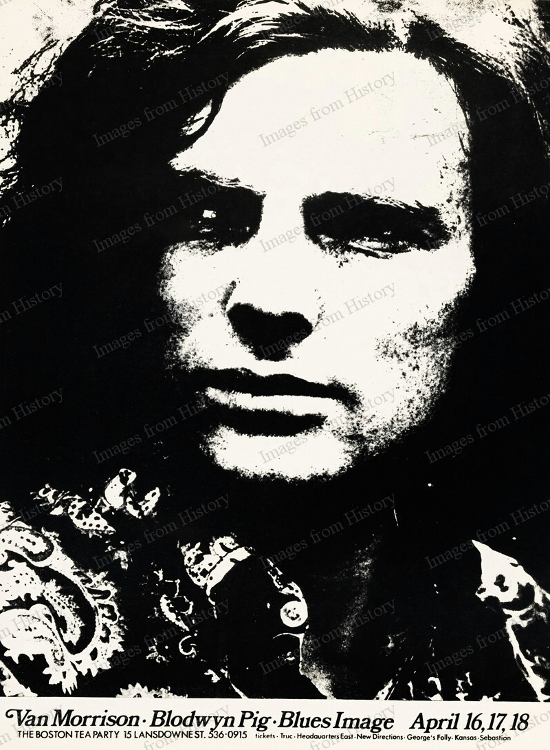 8x10 Print Van Morrison The Boston Tea Party 1969 #VNM