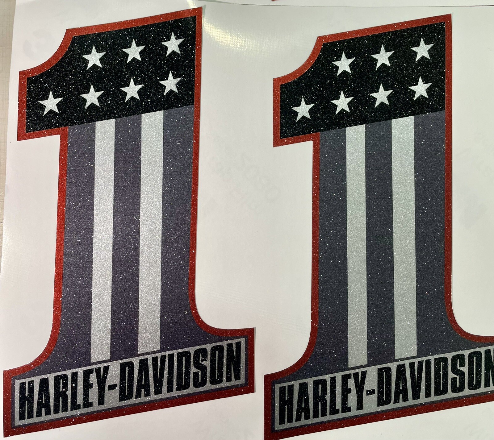 You get 1 #1-6 inch Decal for Harley Davidson Motorcycles, Car, Truck