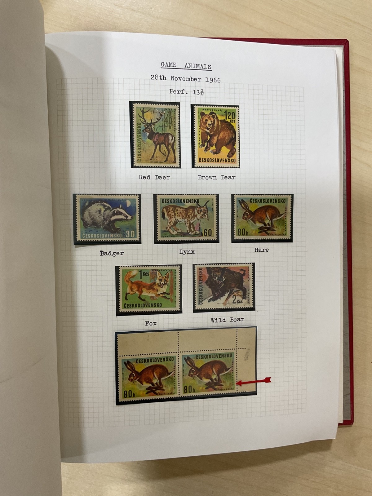 Czechoslovakia stamps. 1938 - 1970. Mint. Well written up album. G/109