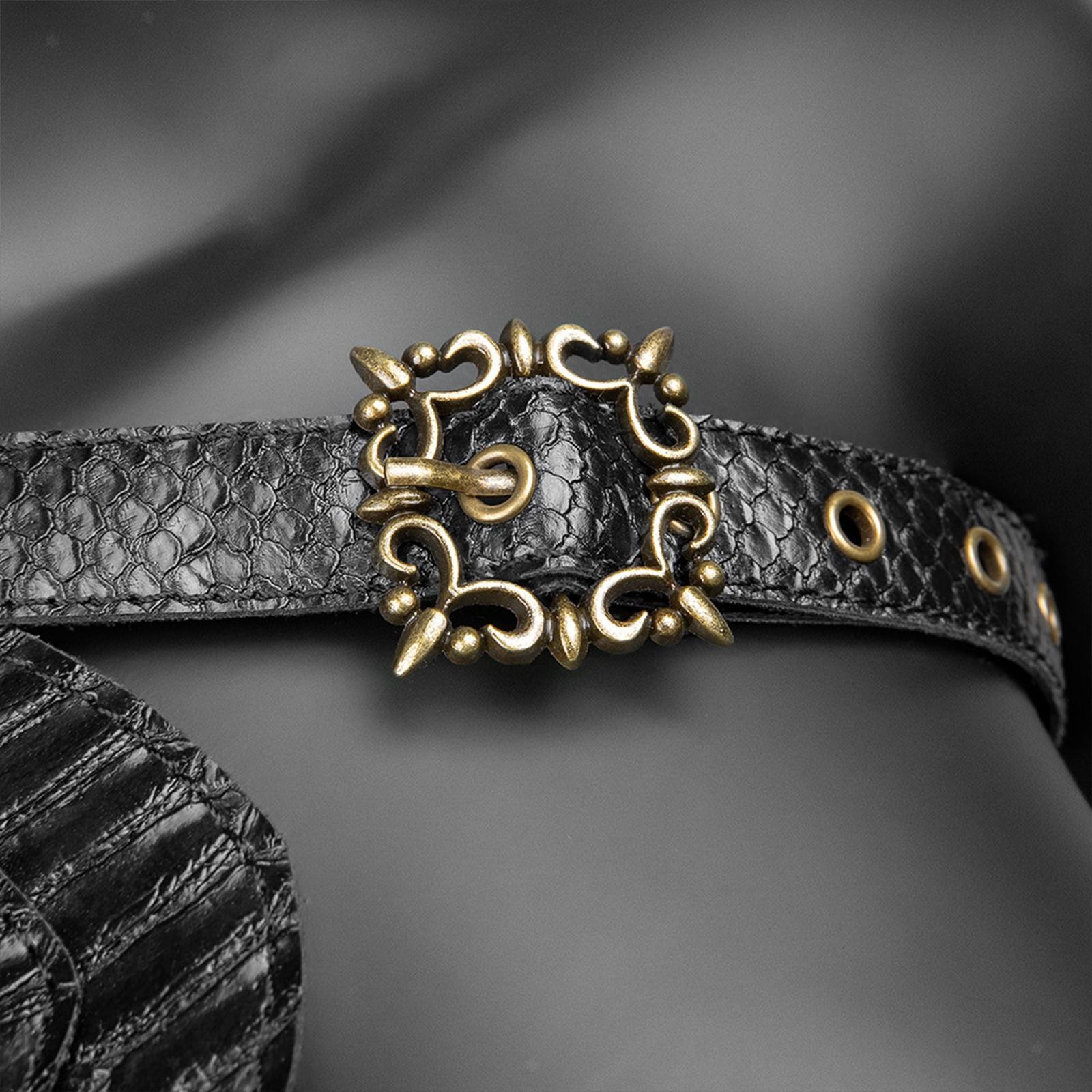 Medieval Leather Shoulder Armor Steampunk PU Leather Shoulder Cover Cape