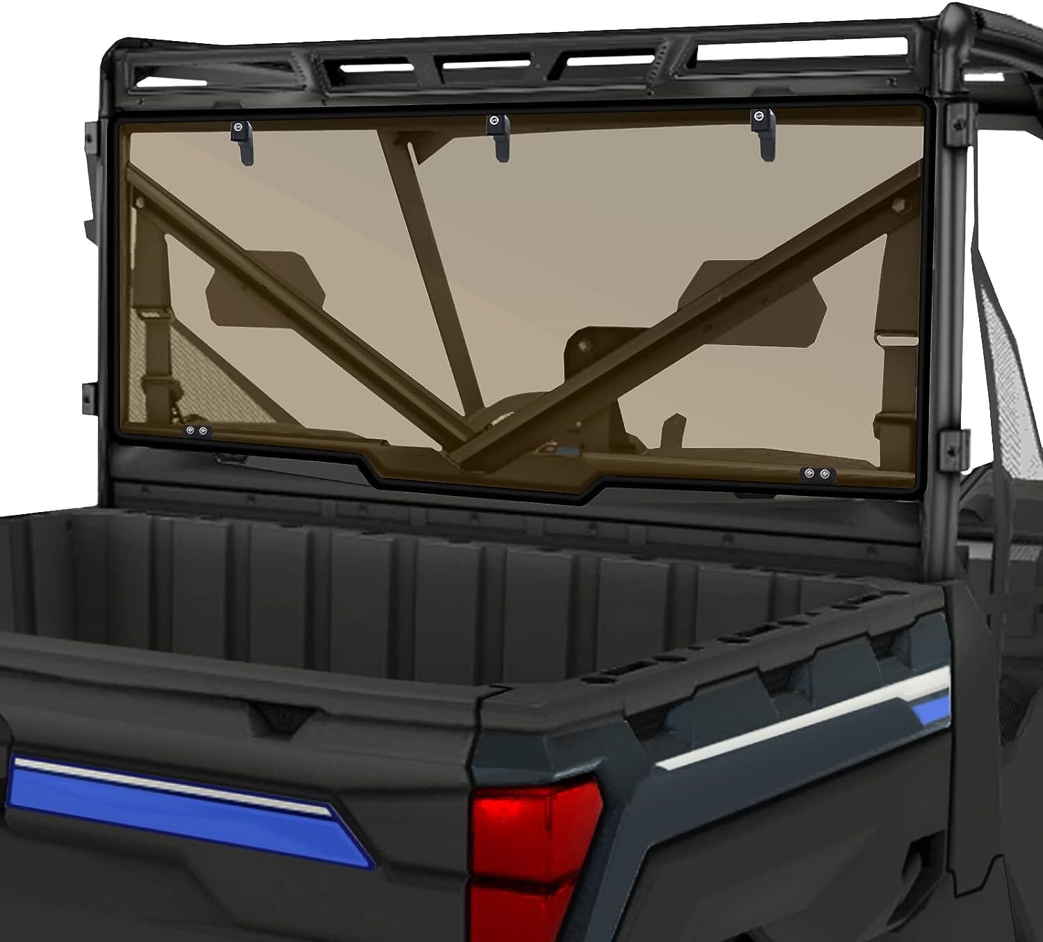 Tinted Rear Windshield for Polaris Ranger 1000/XP 1000/Cre 17-23/ Full Size 570