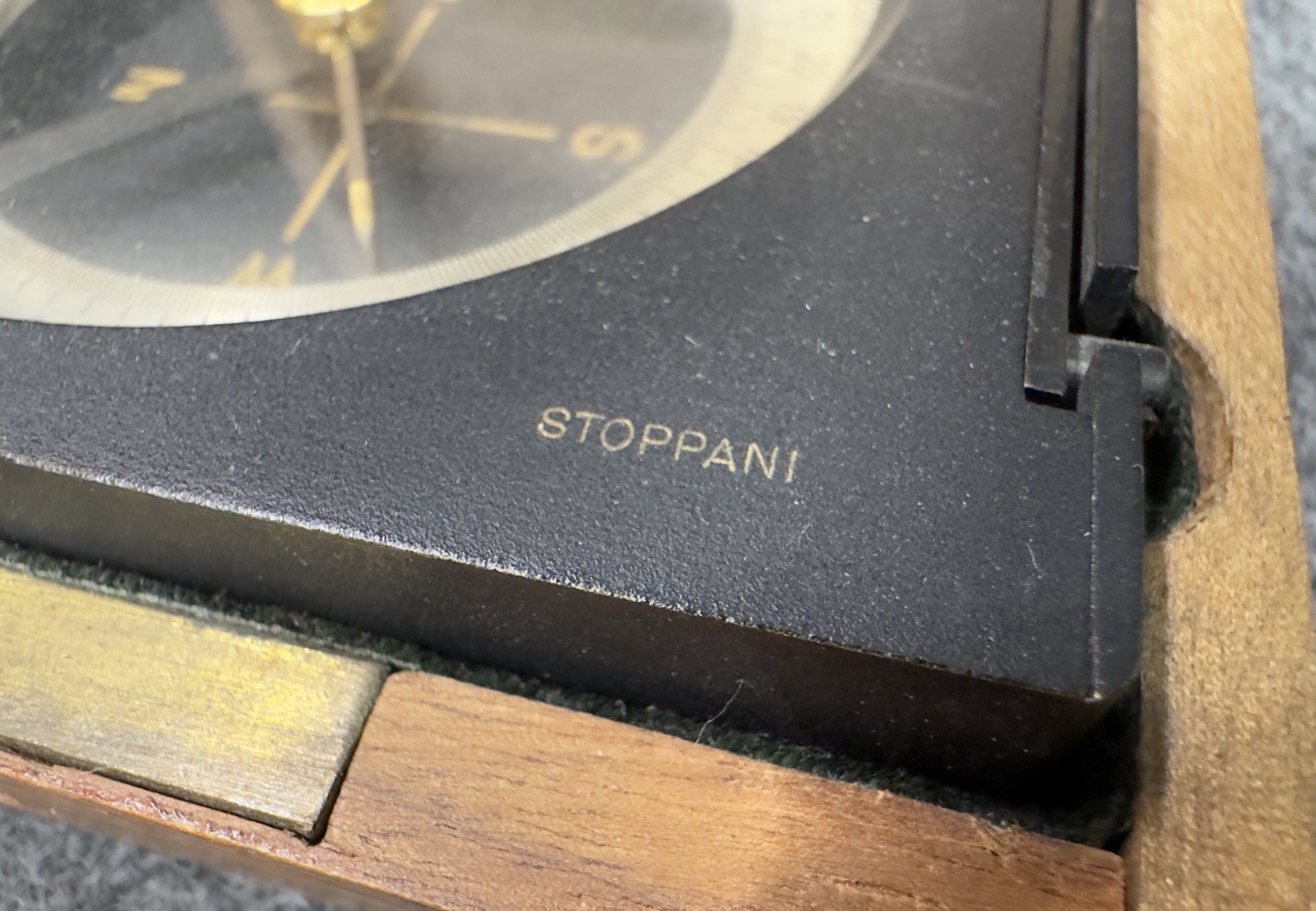 Antique Stoppani Engineering / Transit Compass in Wood Box
