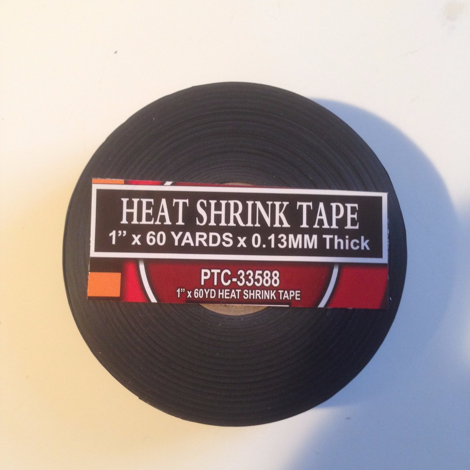 1"x 60 YARDS BLACK HEAT SHRINK TAPE