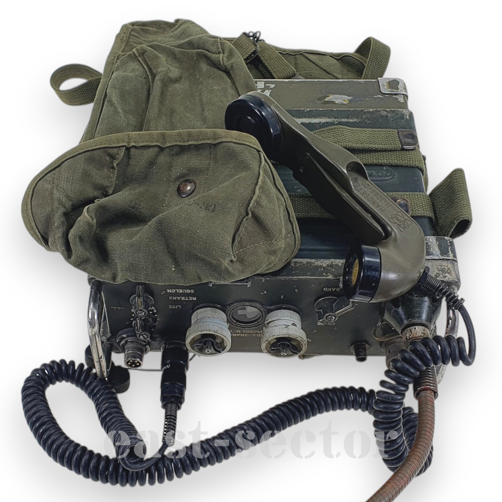 US Army PRC-77 RT-841 Military Radio Set Manpack Antenna Frame Handset Bag PRC25