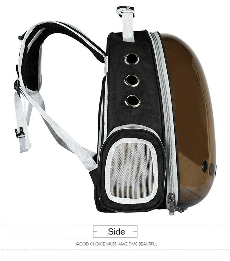 Portable Pet Carrier Bag Breathable Cat Dog Outdoor Travel Transparent Backpack