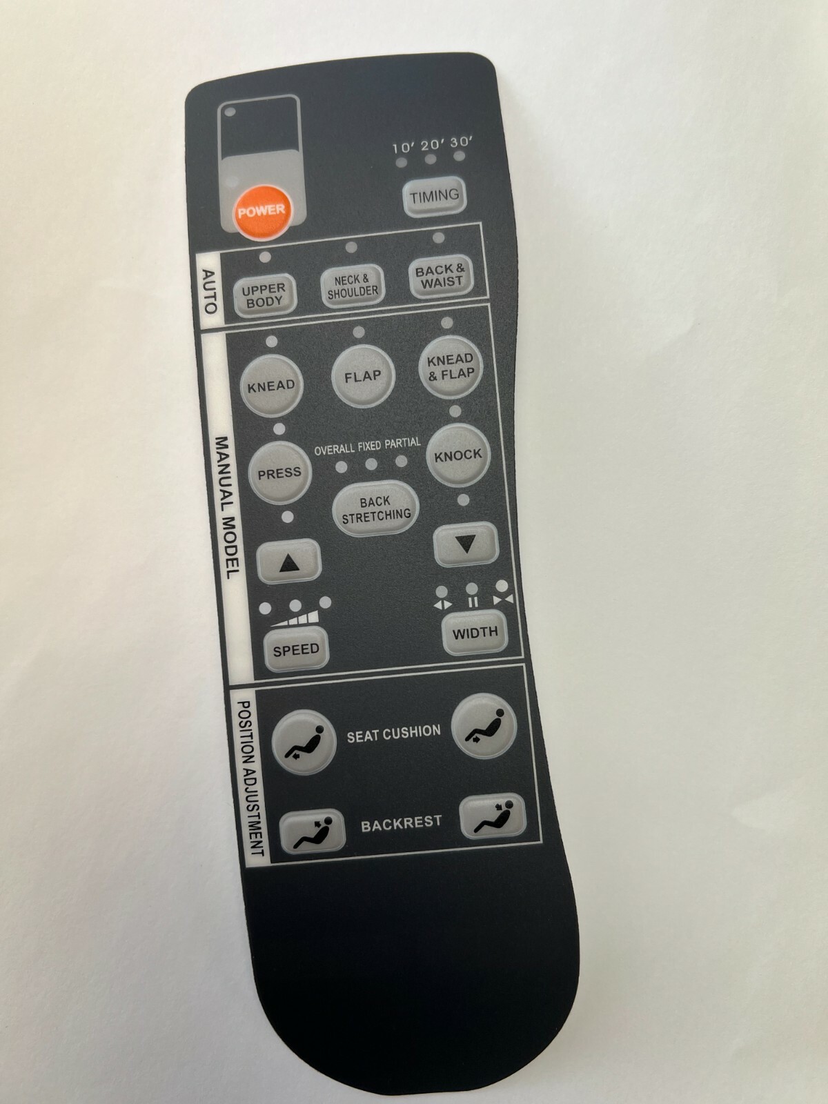 Remote plastic sticker pad face mark Cadi Celio Moon massage pedicure spa chair