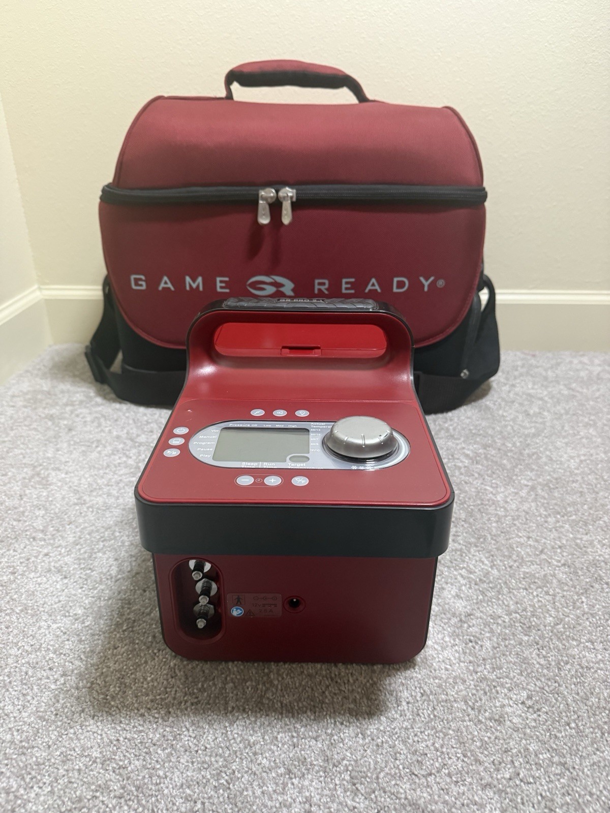 Game Ready PRO 2.1 Ice Therapy Unit NEW Straight Knee Wrap And Carrying Case