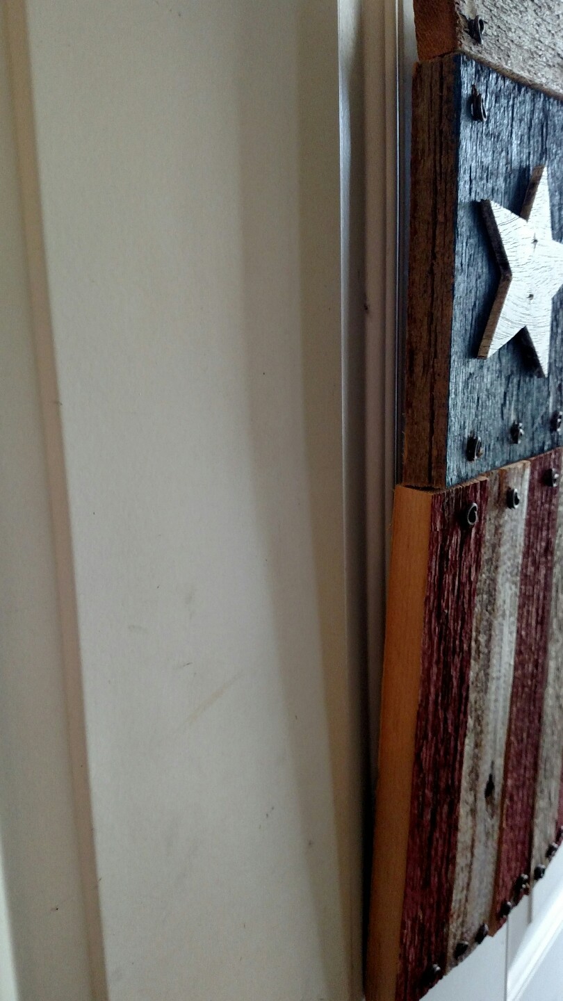 Americana Flag Painted on Barn Wood Wall door decor