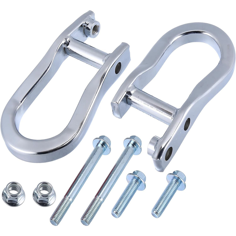 2pcs Chrome Tow Hooks for 2007-2019 Chevrolet GMC Silverado Sierra 1500 84072462