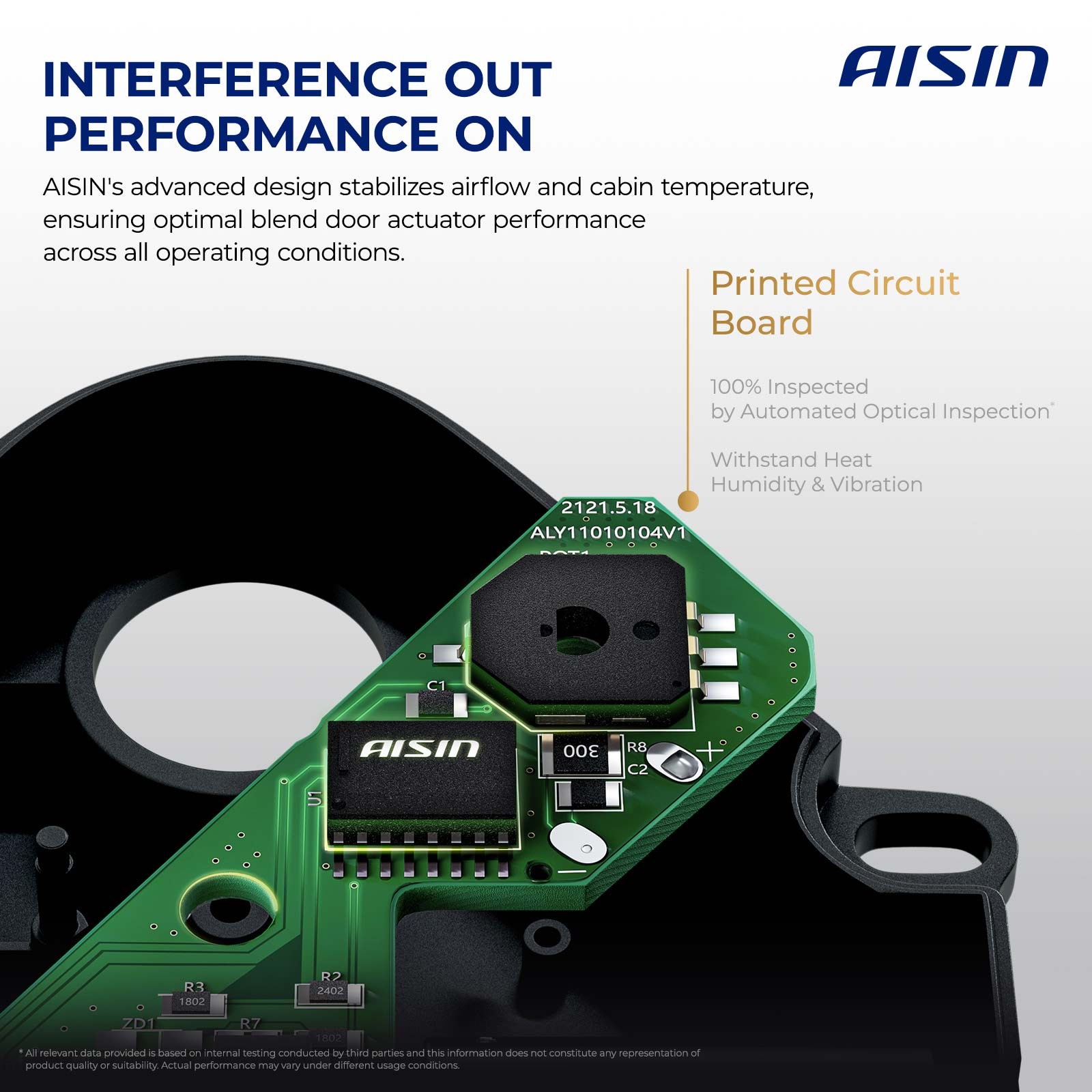 AISIN Left Main Blend Door Actuator for Toyota 4Runner Lexus GX470 2003-2009