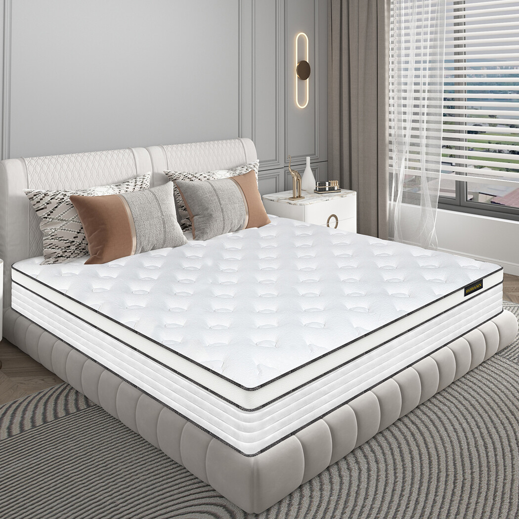 12" Mattress Full Queen King Size Gel Memory Foam Hybrid Spring Bed in a Box