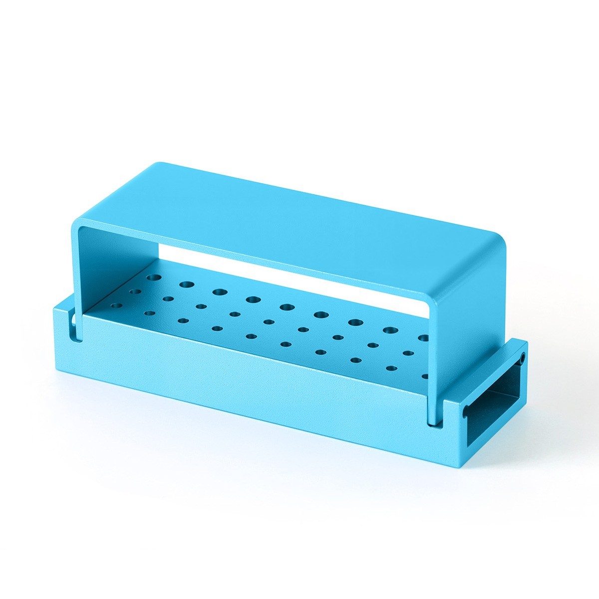 30 Holes Dental Bur Block Holder Disinfection Sterilization Box for RA FG Burs
