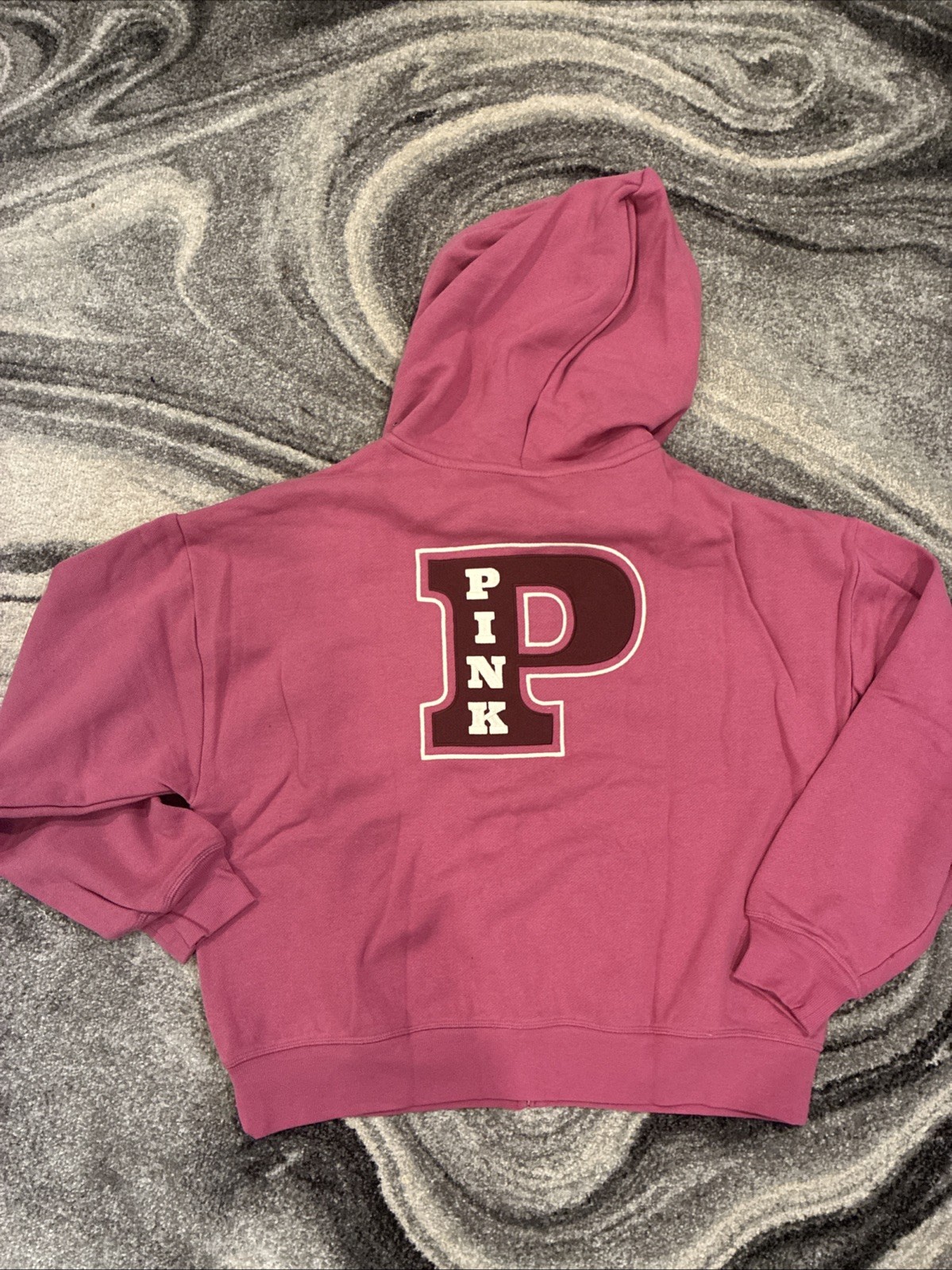 New Victoria’s Secret Pink Full Zip Hoodie (XXL) Drawstring P Logo NWT