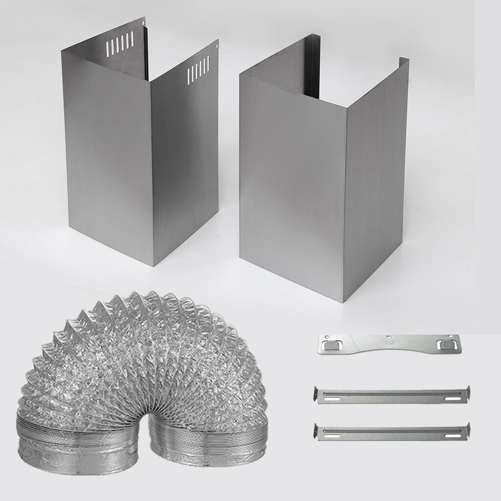 30" Wall Mount Range Hood Stainless Steel 450CFM Kitchen Over Stove Vent w/ LEDs