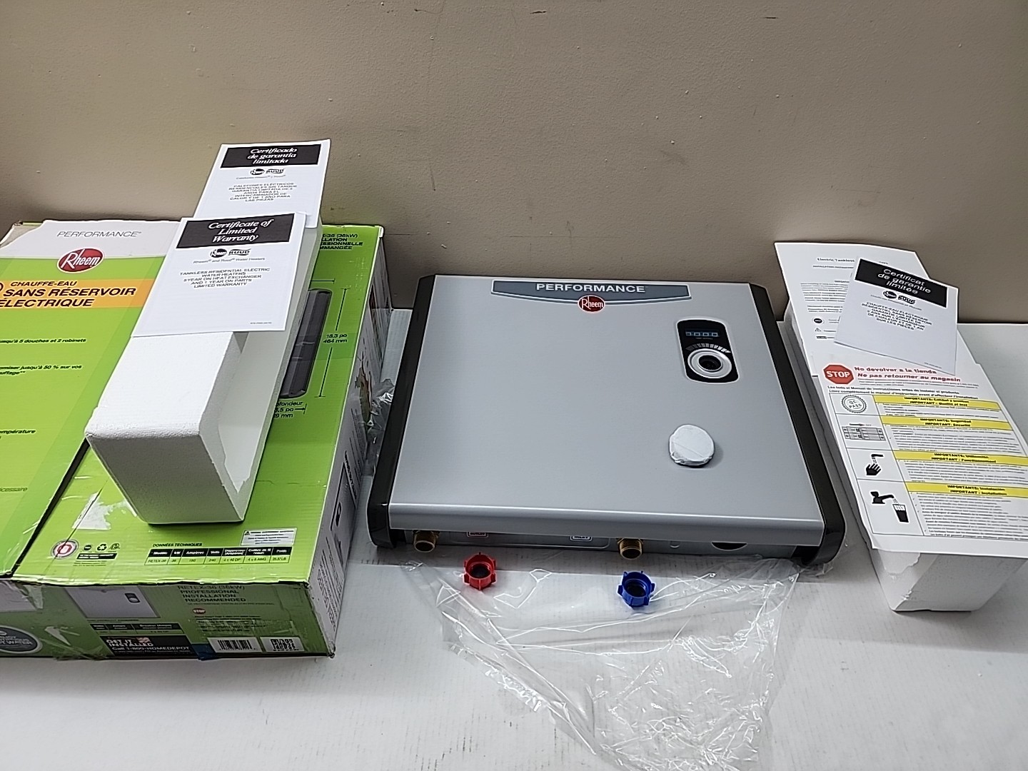 Rheem Performance 36 kW 240V Self-Modulating Electric Tankless Water Heater