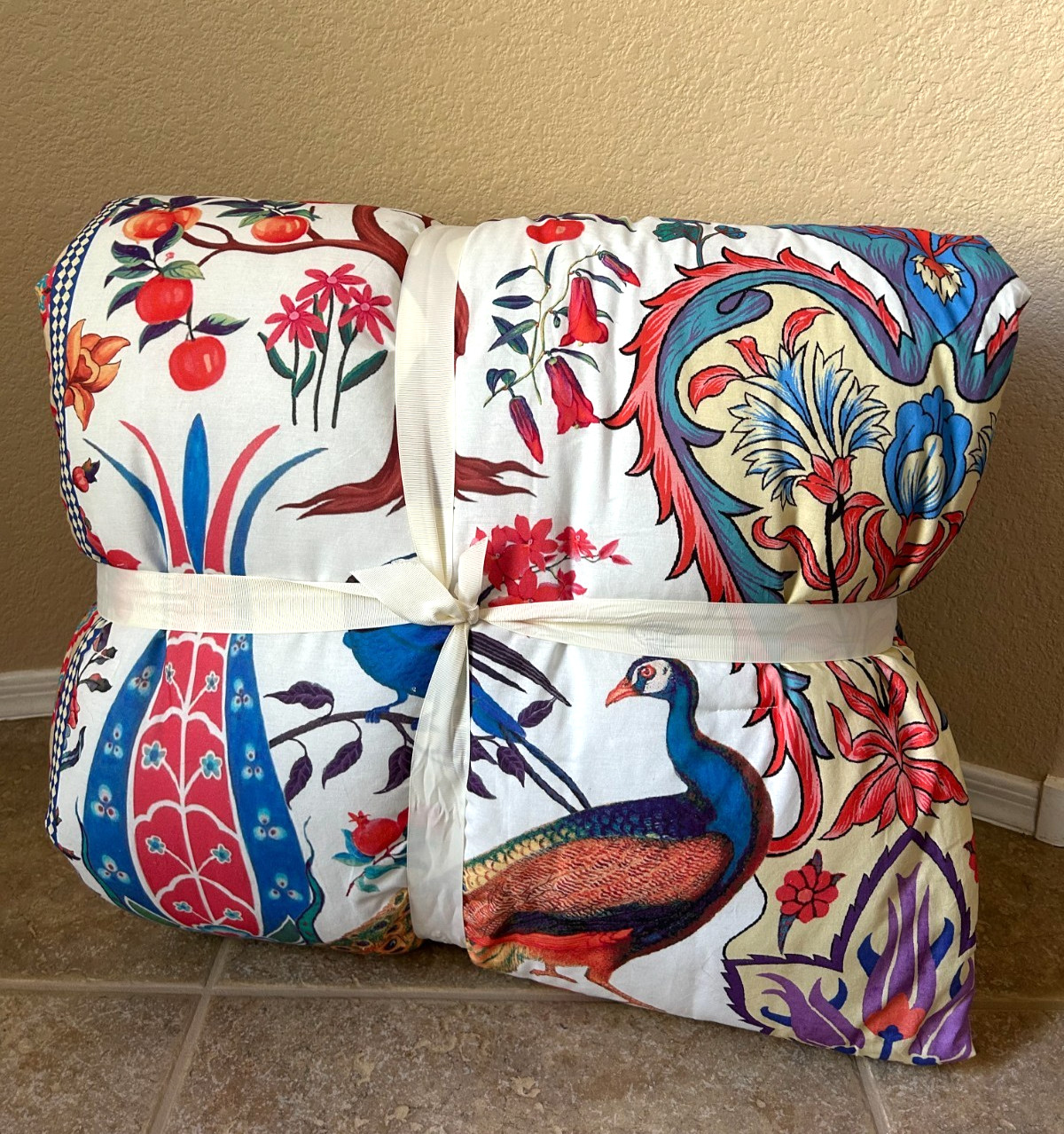 Studio D Kyrie Peacock Floral Comforter Mini Set wShams Full/Queen $209 NWT